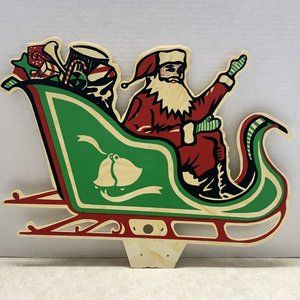 Rare Vintage Sunset House 1971 Santa and Eight Reindeer Set